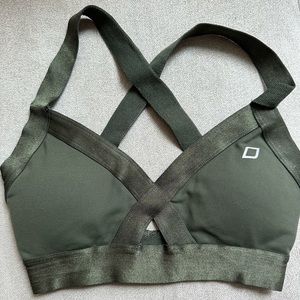 Lorna Jane Olive Green Padded Sports Bra